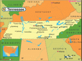 Detailed Map Of Tennessee Nashville is the Capital Of Tennessee and is One Of the Largest