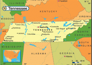 Detailed Map Of Tennessee Nashville is the Capital Of Tennessee and is One Of the Largest