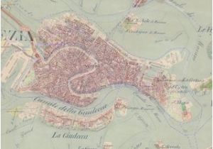 Detailed Map Of Venice Italy Second Military Survey and Open Street Map Of Venice Italy with 50