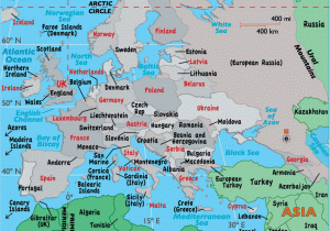 Detailed Map Of Western Europe Large Map Of Europe Easy to Read and Printable