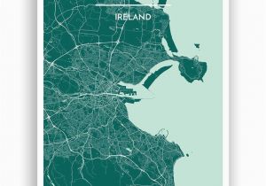 Detailed Maps Of Ireland Dublin Map Art Print Hang Me Up Dublin Map Map Art Ireland Map