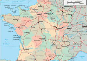 Detailed Road Map Of France Map Of France Departments Regions Cities France Map