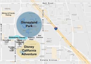 Disney Land California Map Maps Of the Disneyland Resort