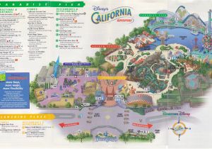 Disneyland and California Adventure Map Map Of Disney California Adventure California Adventure Land Map