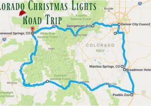 Divide Colorado Map the Christmas Lights Road Trip Through Colorado that S Nothing Short