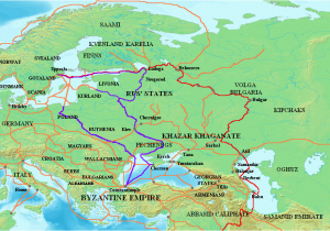 Dniester River Map Europe Trade Route From the Varangians to the Greeks Wikipedia