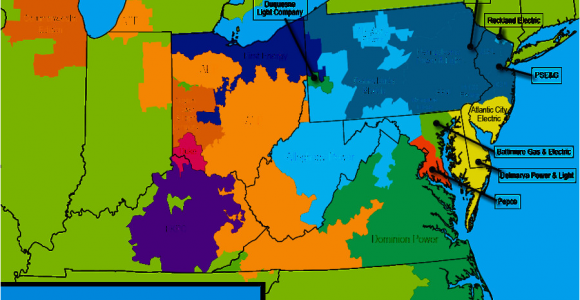 Dominion East Ohio Service area Map Electricity Transmission In Virginia