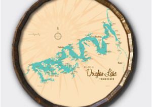 Douglas Lake Tennessee Map Douglas Lake Etsy