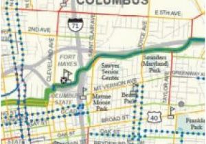 Downtown Columbus Ohio Map Columbus Oh Bike Lab