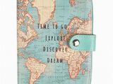 Dream Stream Colorado Map Sass Belle Vintage World Map Passport Holder Amazon Co Uk