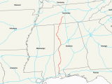 Driving Map Of Alabama U S Route 43 Wikipedia