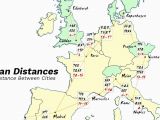 Driving Map Of France with Distances European Driving Distances and City Map