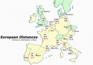 Driving Map Of France with Distances European Driving Distances and City Map