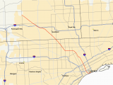 Driving Map Of Michigan M 10 Michigan Highway Wikipedia