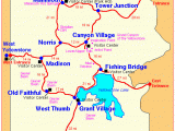 Driving Map Of Michigan Yellowstone Driving Map Yellowstone National Park Road Information