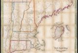 Driving Map Of New England File Telegraph and Rail Road Map Of the New England States