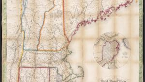 Driving Map Of New England File Telegraph and Rail Road Map Of the New England States