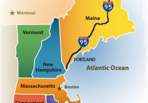 Driving Map Of New England Greater Portland Maine Cvb New England Map New England