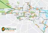 Dublin Ireland Bus Map Cityscape Dublin Hop On Hop Off Sightseeing tour Route Map