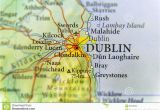 Dublin Ireland Map Of City Geographic Map Of European Country Ireland with Dublin