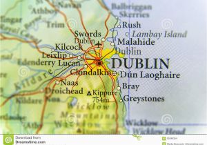 Dublin Ireland Map Of City Geographic Map Of European Country Ireland with Dublin