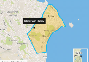 Dunleary Ireland Map Killiney and Dalkey Two Irish Coastal Villages that Make Up