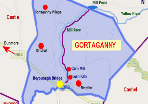 Dunmore Ireland Map Gortaganny