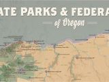 Eagle Point oregon Map oregon State Parks Federal Lands Map 24×36 Poster Best Maps Ever