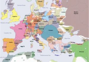 Early Medieval Europe Map A Historical Map Of Europe In the Year 1300 Ad Genealogy