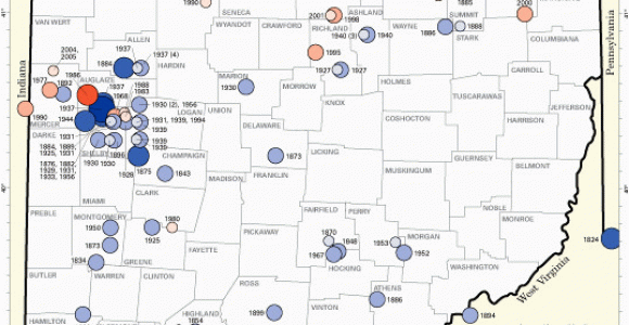 Earthquake Map Ohio Scott Sabol S World Of Weather Cleveland Earthquake History F A Q
