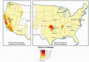 Earthquake Map Ohio U S Geology Maps Reveal areas Vulnerable to Man Made Quakes the