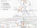 Earthquake southern California Map In Shadow Of San andreas Fault Hundreds Of Inland Empire Buildings