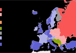 East and West Europe Map Political Situation In Europe During the Cold War Mapmania