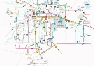 East Lansing Michigan Map Lansing Michigan Public Transportation Map Lansing Mappery