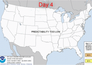 East Texas Weather Map Storm Prediction Center Jun 12 2019 Day 4 8 Severe Weather Outlook