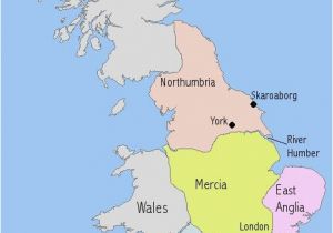 Eastern England Map A Map I Drew to Illsutrate the Make Up Of Anglo Saxon England In