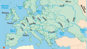 Eastern Europe Rivers Map European Rivers Rivers Of Europe Map Of Rivers In Europe