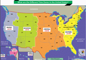 Eastern Time Zone Map Tennessee What are the Different Time Zones In the United States United