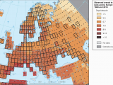 Economic Activity Map Of Europe Global and European Temperature European Environment Agency