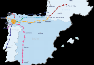 El Camino Frances Map Camino De Santiago Routes Follow the Camino