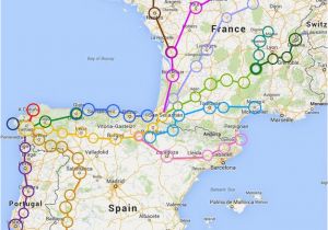 El Camino Spain Map Travel Tips Camino Cestovana A Pana Lsko A Evropa