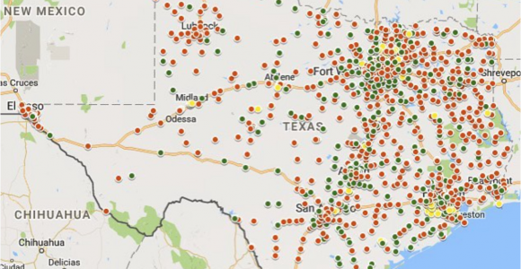 El Campo Texas Map Report Shows Texas High Schools Not Encouraging Voter Registration