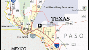 El Paso On Texas Map El Paso Map Texas Business Ideas 2013