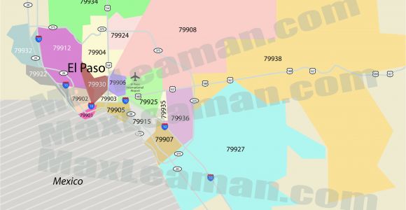 El Paso Texas Zip Codes Map El Paso Texas Zip Code Map Business Ideas 2013