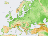 Elevation Map Europe atlas Of Europe Wikimedia Commons