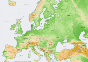 Elevation Map Europe atlas Of Europe Wikimedia Commons