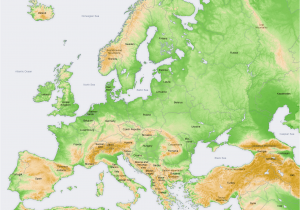 Elevation Map Of Europe atlas Of Europe Wikimedia Commons