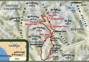 Emerald Lake Canada Map Kanada In Vier Etappen Durch Den Yoho National Park