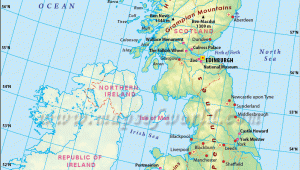England Airports Map Britain Map Highlights the Part Of Uk Covers the England Wales