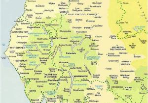 England County Boundaries Map Lake District Map Maps Of Cumbria National Park